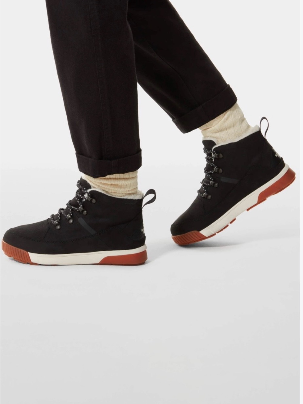 THE NORTH FACE WMNS SIERRA MID LACE WATERPROOF SHERPA LINED BOOTIE NEW Sz5.5